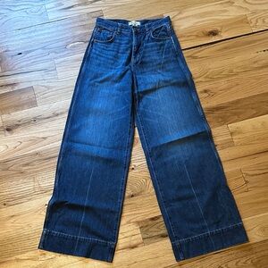 Classic Blue Wide-Leg Jeans